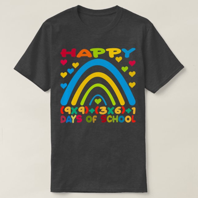 Camiseta Felices 100 Días De Escuela 4 (Diseño del anverso)