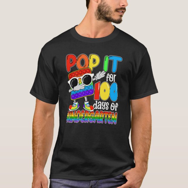 Camiseta Felices 100 días de jardín de infancia escolar 100 (Anverso)