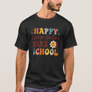Camiseta Felices 100 Días De La Fórmula Matemática Escolar
