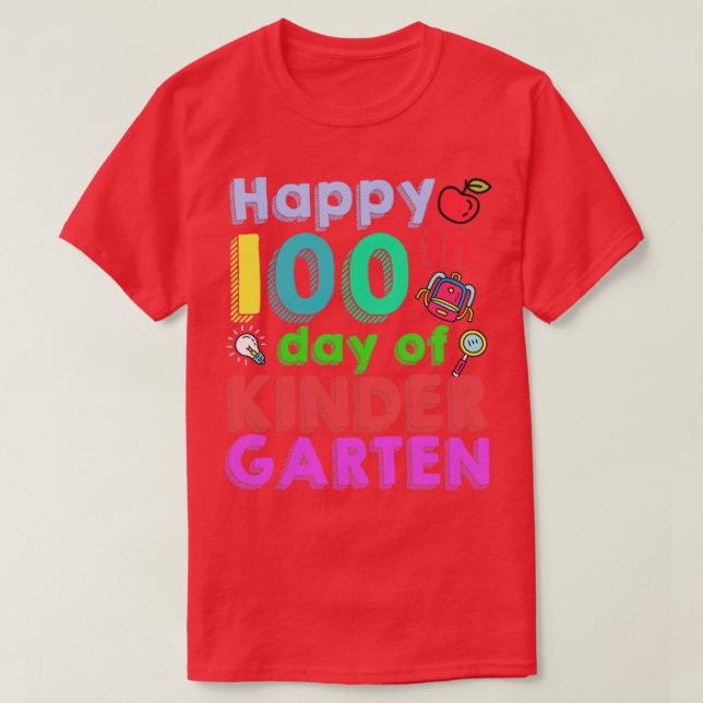 Camiseta Felices 100 días del Día del Niño (Diseño del anverso)