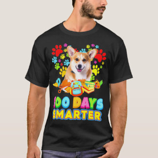 Camiseta Felices 100 días Perro Corgi más inteligente para 