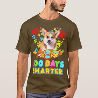 Camiseta Felices 100 días Perro Corgi más inteligente para 