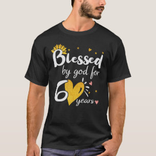 Camiseta Felices 60 años bendecidos por Dios por el feliz 6