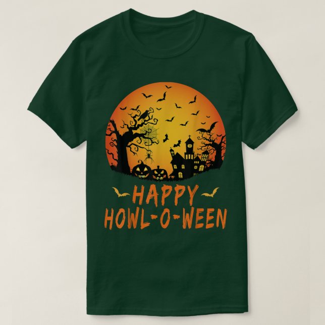 Camiseta Felices Amantes, Scary Spooky Spider Bat, Hallowee (Diseño del anverso)