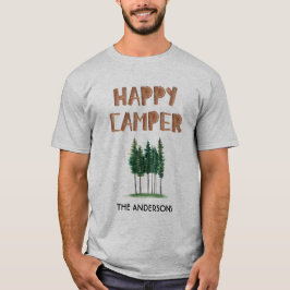 Camiseta Felices Árboles de Pino de Camper Personalizados