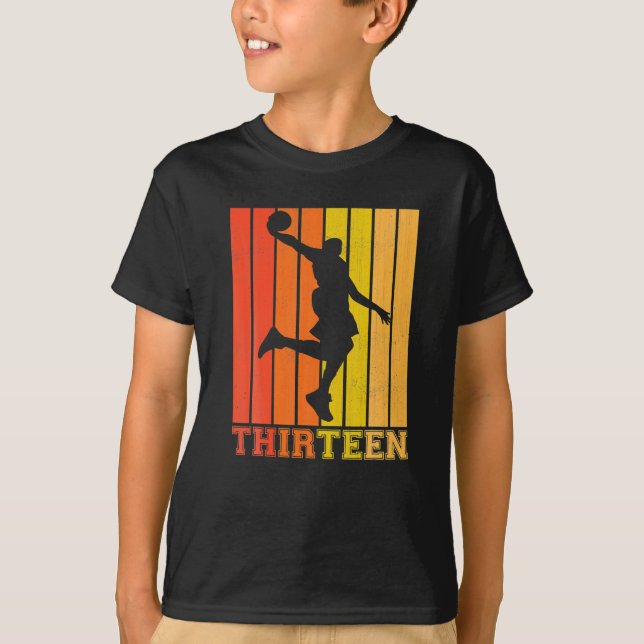 Camiseta Felices Decoraciones De Cumpleaños 13 Para Niños (Anverso)