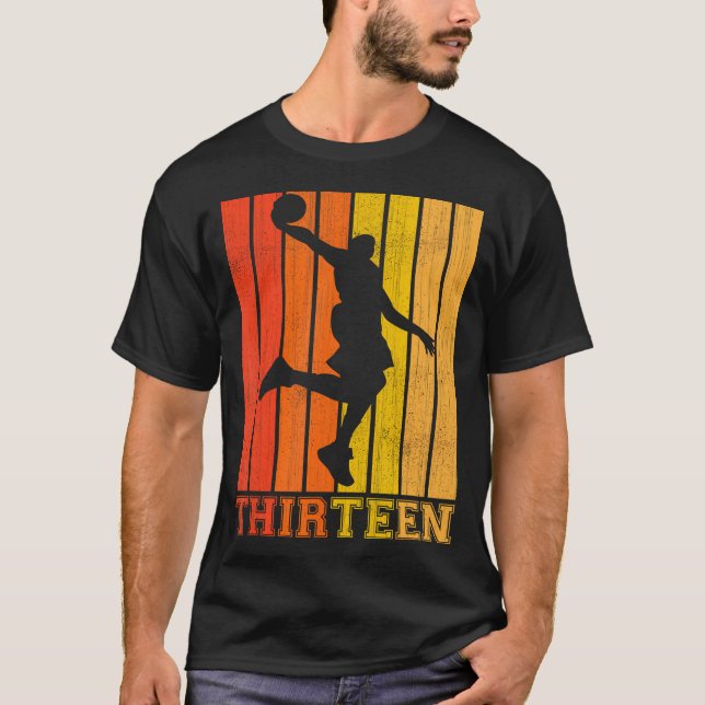 Camiseta Felices Decoraciones De Cumpleaños 13 Para Niños B (Anverso)