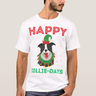 Camiseta Felices días de collie Perros amantes de los anima
