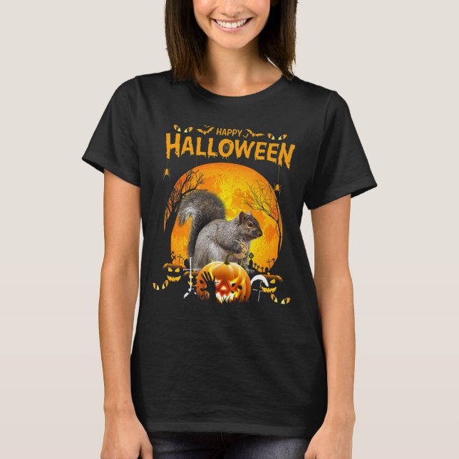 Camiseta Felices disfraces de calabaza para ardillas de Hal (Anverso)