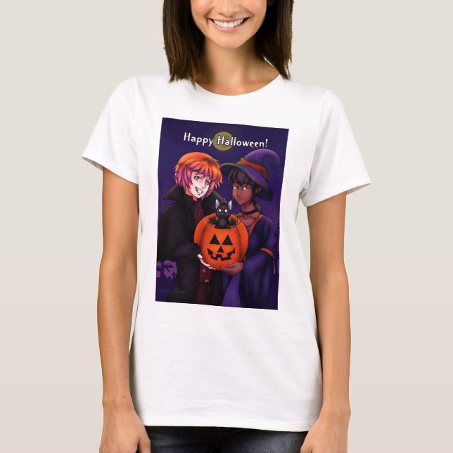 Camiseta Felices disfraces de Halloween (Anverso)