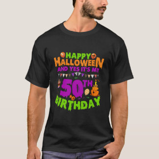 Camiseta Felices Disfraces De Halloween Es Mi Parte De 50 A