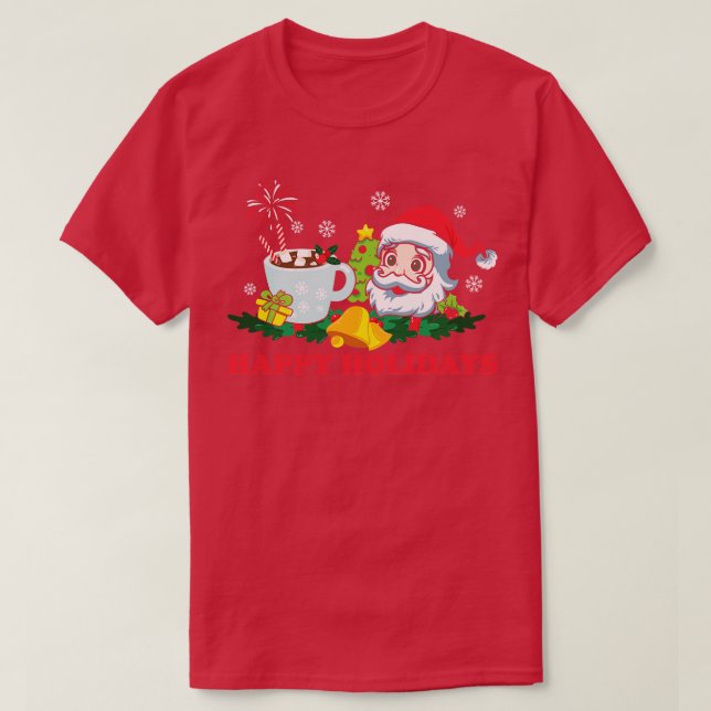 Camiseta Felices fiestas (Diseño del anverso)