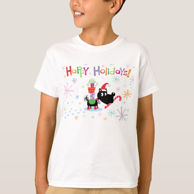 Camiseta ¡Felices fiestas! (Anverso)