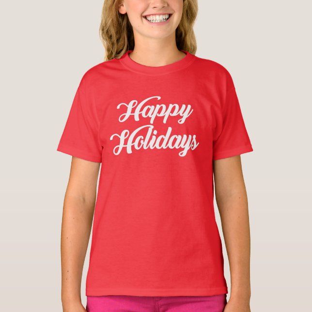 Camiseta Felices Fiestas (Anverso)
