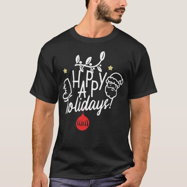 Camiseta Felices fiestas (Anverso)