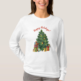 Camiseta Felices Fiestas - Árbol de Navidad