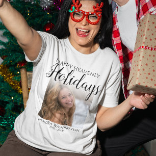 Camiseta Felices Fiestas Celestiales Foto Memorial