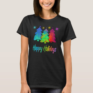 Camiseta Felices Fiestas Colorosas Navidades de Vidrio Manc
