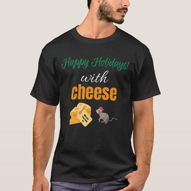 Camiseta Felices fiestas con queso (Anverso)