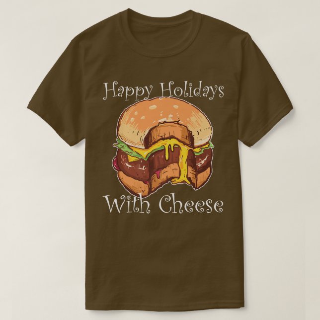 Camiseta Felices Fiestas Con Queso Navidades De Queso (Diseño del anverso)