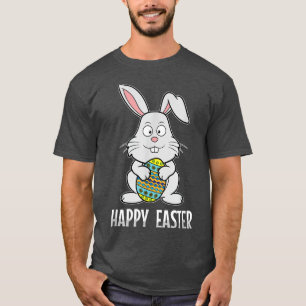 Camiseta Felices Fiestas Cristianas de la Caza de Huevos de