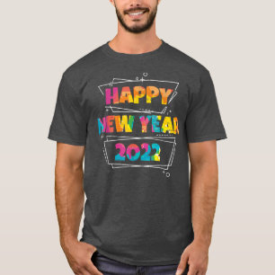 Camiseta Felices fiestas de Año Nuevo 2022