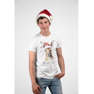 Camiseta Felices Fiestas de Navidad, canguro personalizado