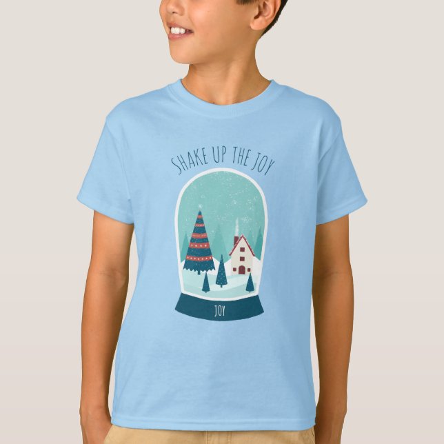 Camiseta Felices Fiestas del Globo de Nieve (Anverso)