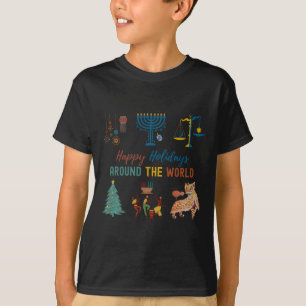 Camiseta Felices Fiestas en todo el mundo