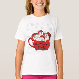 Camiseta Felices Fiestas Familia Marshmallow