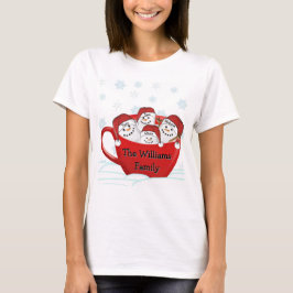 Camiseta Felices Fiestas Familia Marshmallow