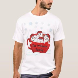 Camiseta Felices Fiestas Familia Marshmallow