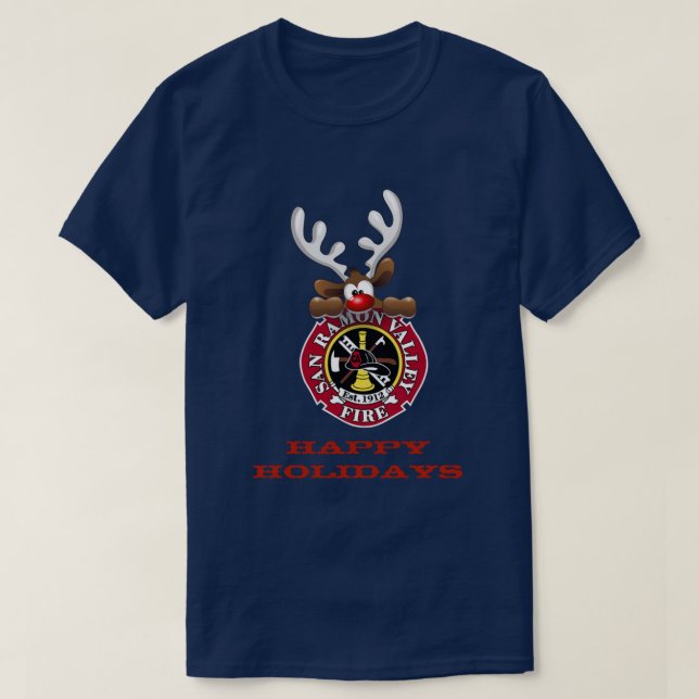 Camiseta Felices Fiestas: Incendio en el Valle de San Ramón (Diseño del anverso)