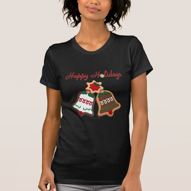 Camiseta Felices fiestas Navidades Cookie Bells (Anverso)