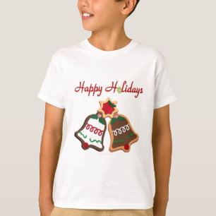Camiseta Felices fiestas Navidades Cookie Bells