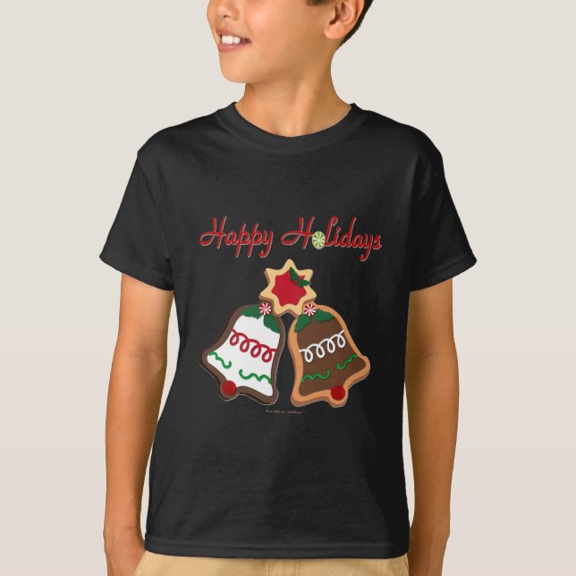 Camiseta Felices fiestas Navidades Cookie Bells (Anverso)