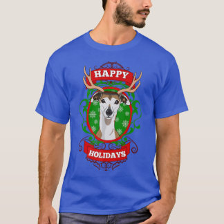 Camiseta Felices fiestas Navidades Perro Lover Reindeer Ant