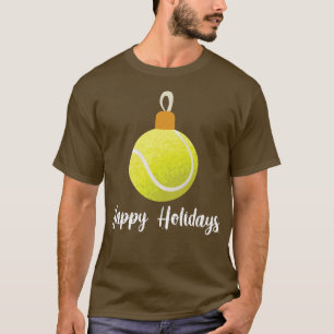 Camiseta Felices fiestas Navidades Tennis Ball Navidad Tree