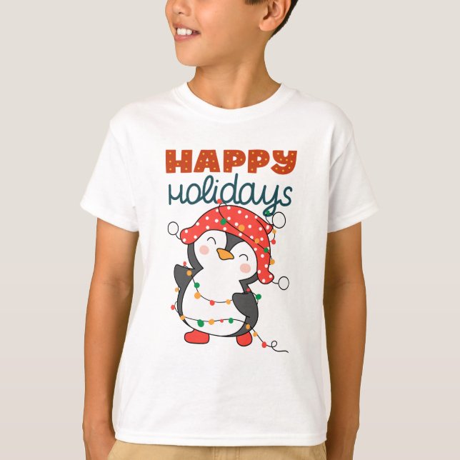 Camiseta Felices Fiestas Navideñas  (Anverso)