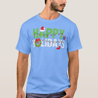 Camiseta Felices fiestas navideñas fiesta de Santa Claus Wr