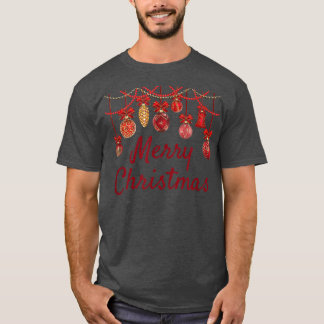 Camiseta Felices Fiestas Ornamentos Feliz Navidad Hanukkah