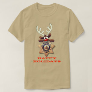 Camiseta Felices Fiestas Reindeo Las Vegas Metropolitan PD