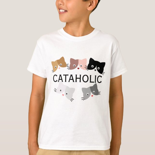 Camiseta Felices gatitos curiosos (Anverso)