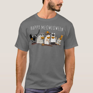 Camiseta Felices gatos de Meowloween