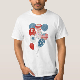 Camiseta Felices globos acuáticos del 4 de julio