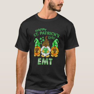 Camiseta Felices Gnomies del Día de San Patricio Emt Nurse 