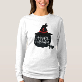 Camiseta Felices Halloween Boo Mujeres