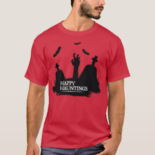 Camiseta Felices Halloween Costueve Graveyard con B