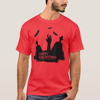 Camiseta Felices Halloween Costueve Graveyard con B