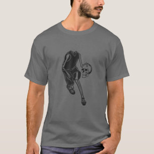 Camiseta Felices halloween Skeleton Basketball Player Funny